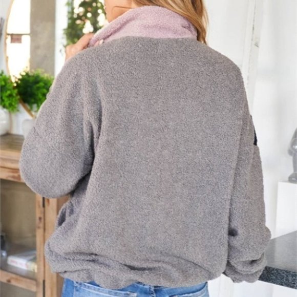 COZY UP multi color Soft Pullover Top - Picture 3 of 7